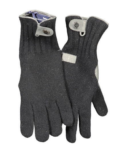 Harmont & Blaine Black Wool Glove