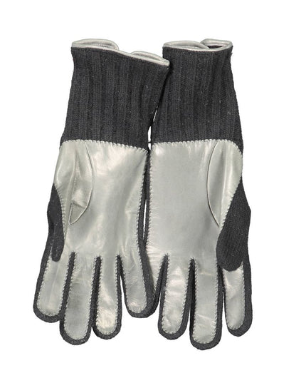 Harmont & Blaine Black Wool Glove