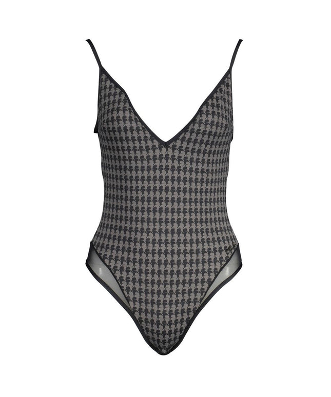 Karl Lagerfeld Black Elastane Swimwear