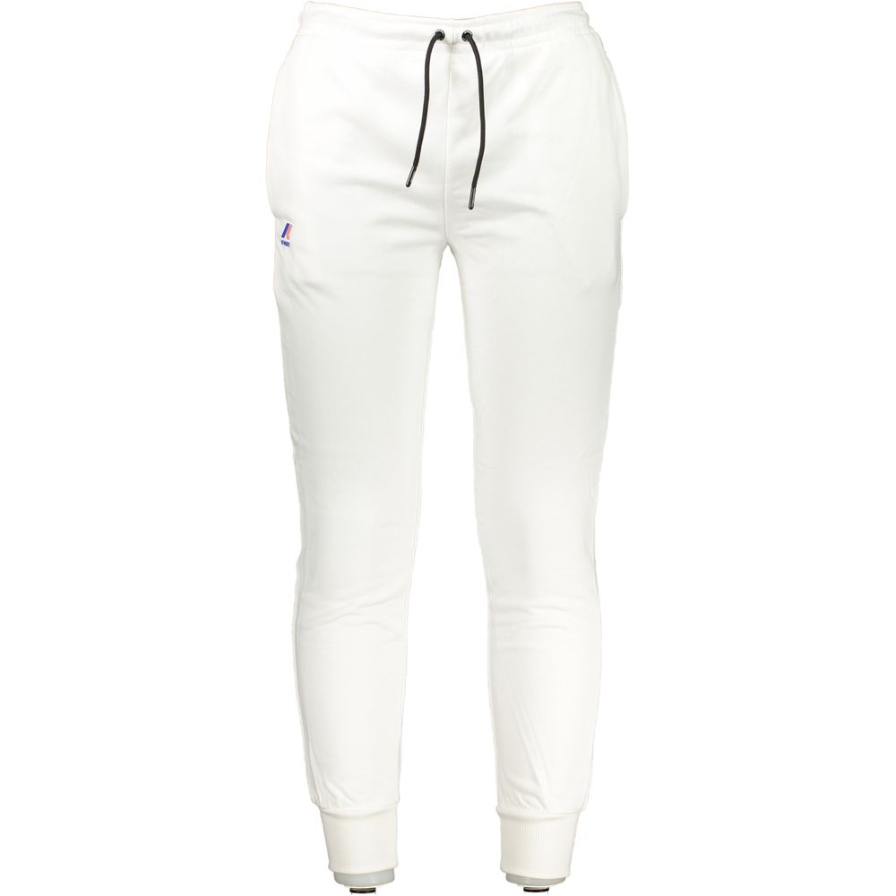K-WAY K-WAY White Cotton Pant (Italian Size MEN: L, nan: nan, nan: nan)