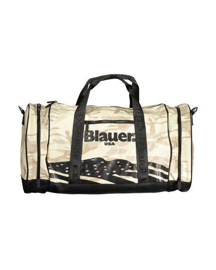 Blauer Beige Polyester Handbag