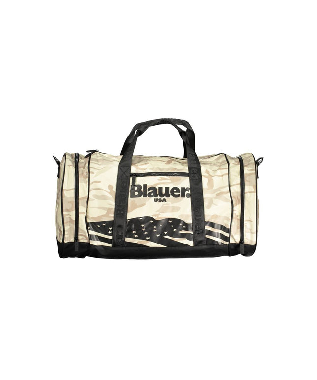 Blauer Beige Polyester Handbag