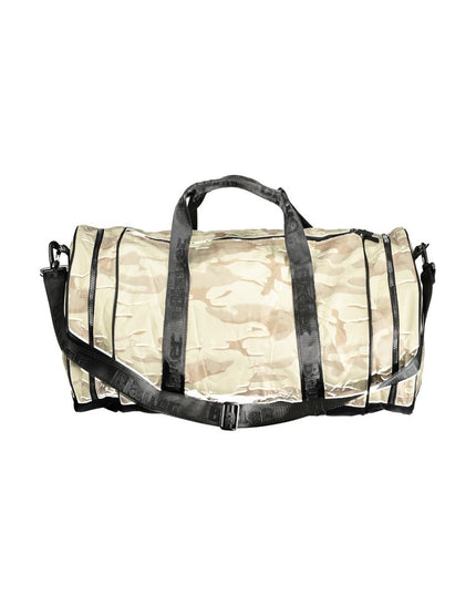 Blauer Beige Polyester Handbag