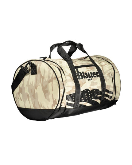 Blauer Beige Polyester Handbag