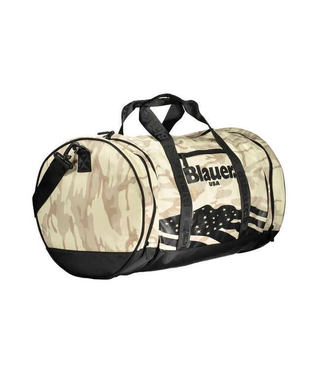 Blauer Beige Polyester Handbag