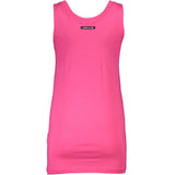 Cavalli Class Pink Cotton Tank Top