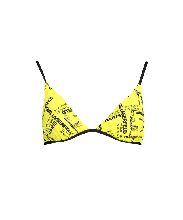 Karl Lagerfeld Yellow Elastane Swimwear