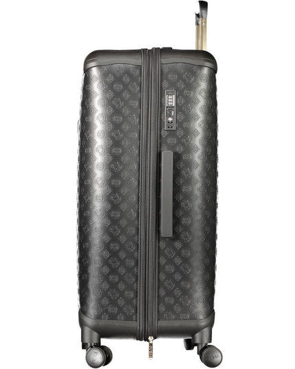 Guess Jeans Black Polyethylene Luggage And Travel
