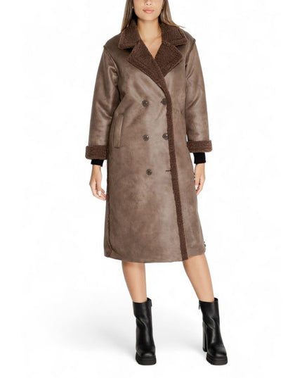 Cleré Brown Polyester Coat