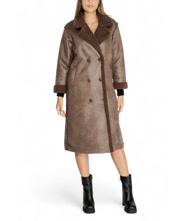 Cleré Brown Polyester Coat