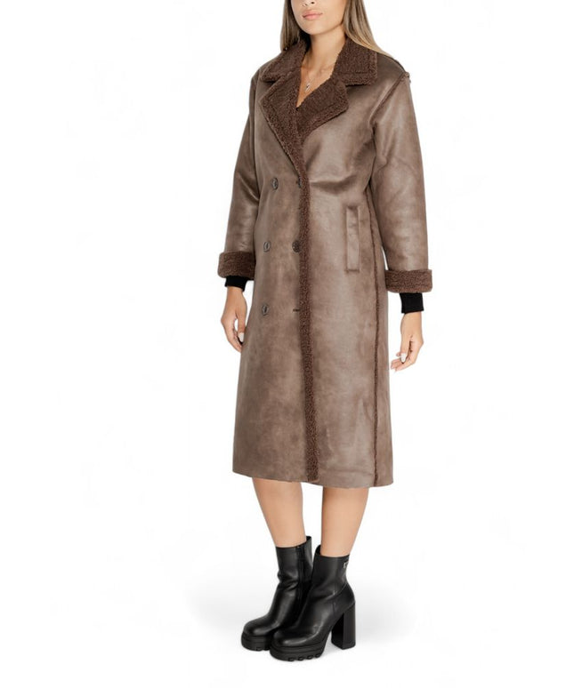 Cleré Brown Polyester Coat