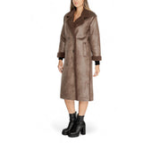 Cleré Brown Polyester Coat