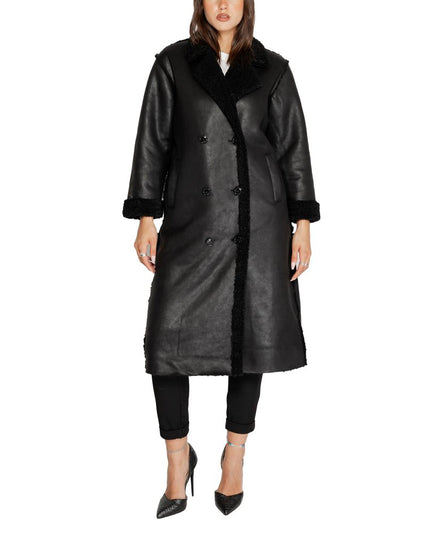 Cleré Black Polyester Coat