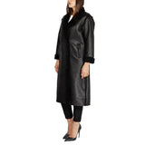 Cleré Black Polyester Coat