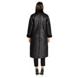 Cleré Black Polyester Coat