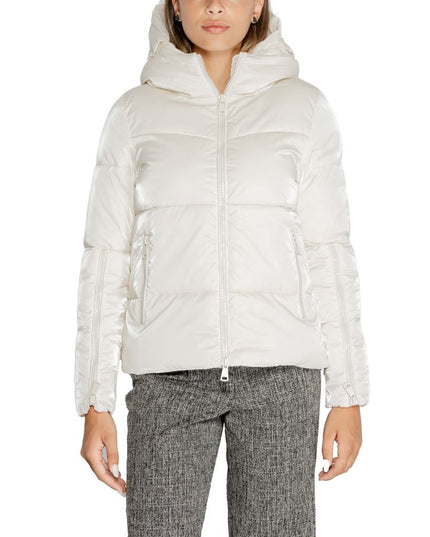 Cleré Cream Polyester Jackets & Coat