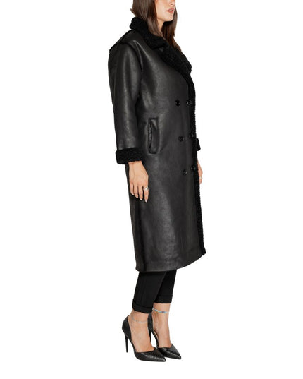 Cleré Black Polyester Coat