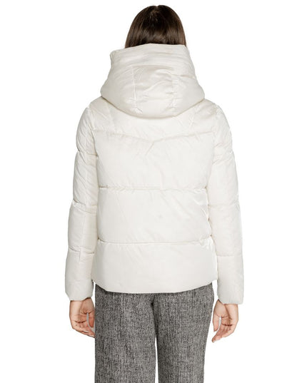 Cleré Cream Polyester Jackets & Coat