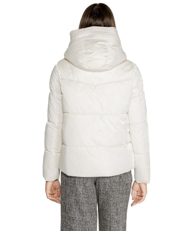 Cleré Cream Polyester Jackets & Coat