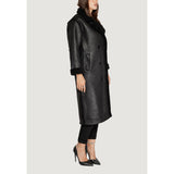 Cleré Black Polyester Coat