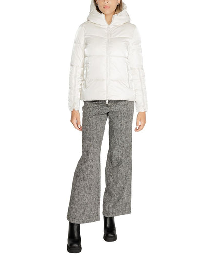 Cleré Cream Polyester Jackets & Coat