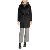 Cleré Black Polyester Coat