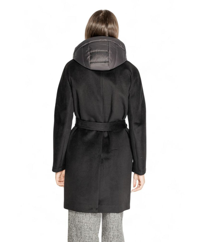 Cleré Black Polyester Coat