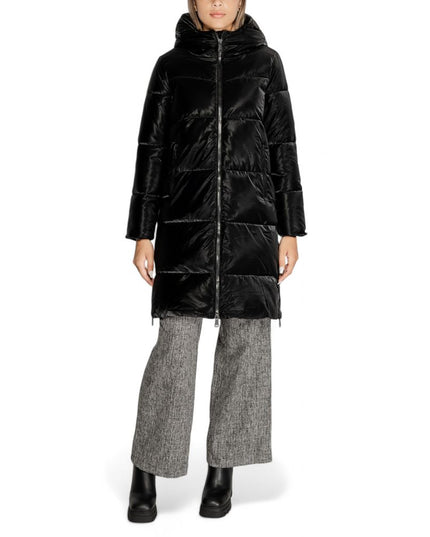 Cleré Black Polyester Jackets & Coat
