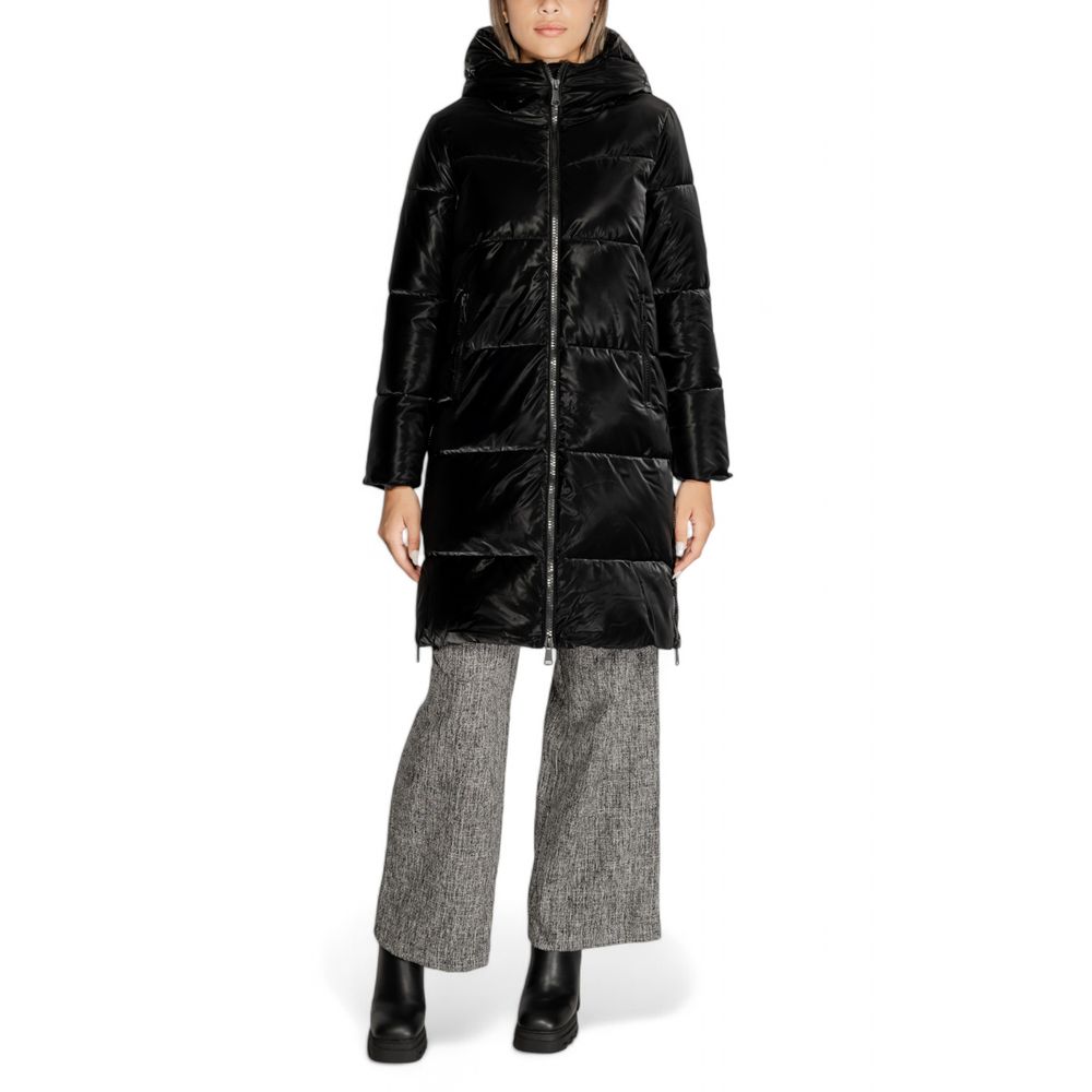 Cleré Black Polyester Jackets & Coat