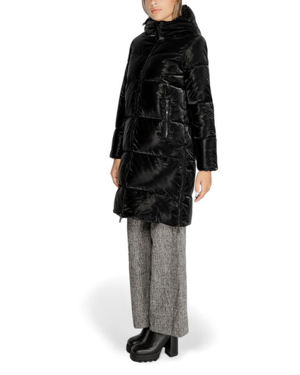 Cleré Black Polyester Jackets & Coat