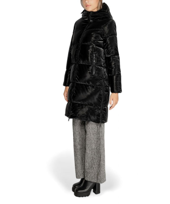 Cleré Black Polyester Jackets & Coat