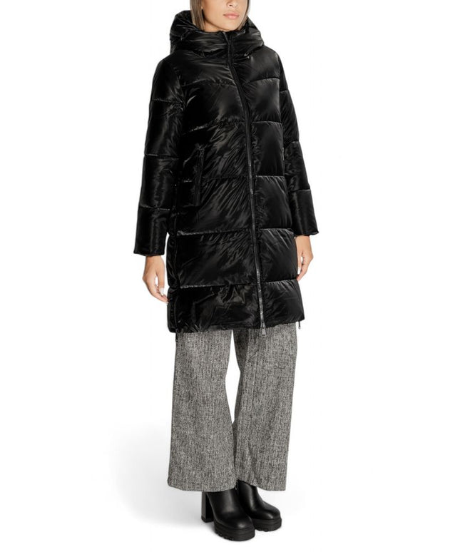Cleré Black Polyester Jackets & Coat