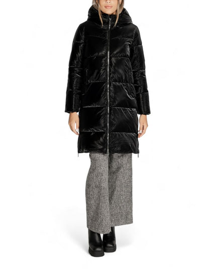 Cleré Black Polyester Jackets & Coat