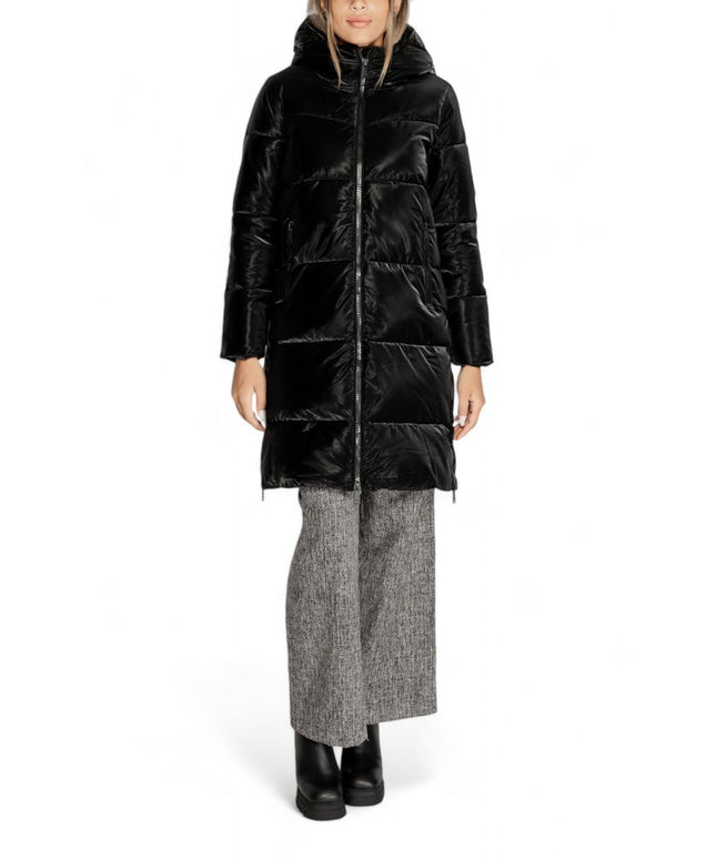 Cleré Black Polyester Jackets & Coat