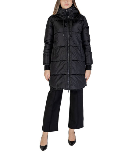 Cleré Black Polyester Jackets & Coat