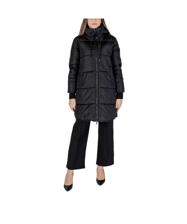 Cleré Black Polyester Jackets & Coat