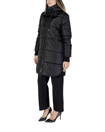 Cleré Black Polyester Jackets & Coat