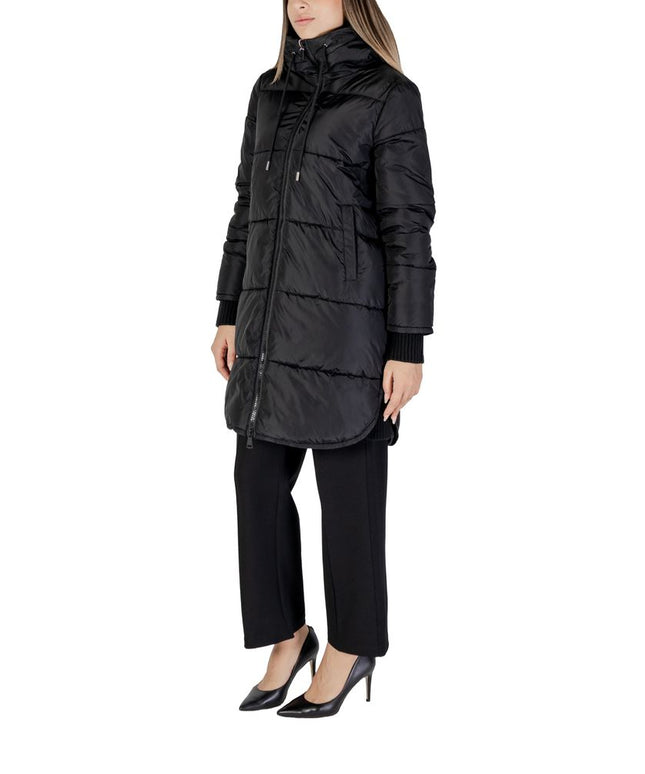 Cleré Black Polyester Jackets & Coat