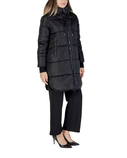 Cleré Black Polyester Jackets & Coat