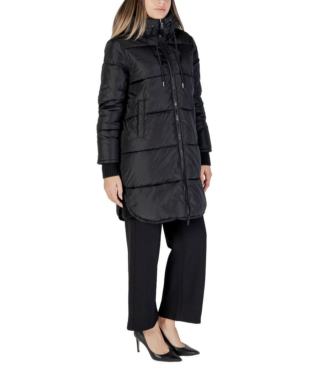 Cleré Black Polyester Jackets & Coat