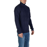 In My Hood Blue Polyester Turtleneck