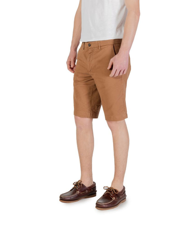 Borghese Beige Cotton Bermuda
