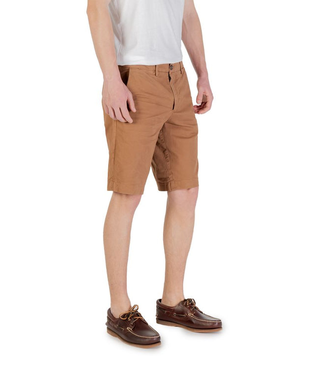 Borghese Beige Cotton Bermuda