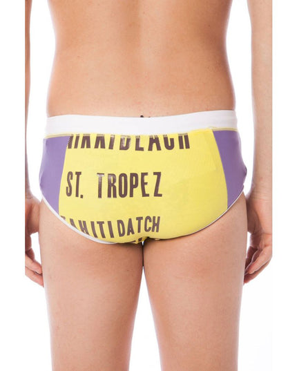 Datch Yellow Elastane Swimwear