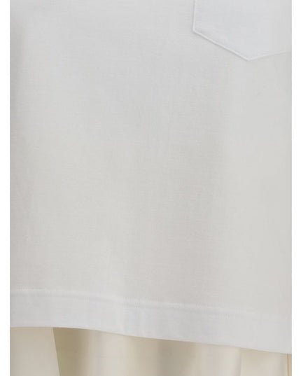 Sacai Jersey T-shirt with Polyester detail