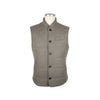 Made in Italy Brown Wool Sleveless Jacket