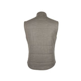 Made in Italy Brown Wool Sleveless Jacket