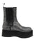 Dolce & Gabbana Black Crystal Strass Mid Calf Short BootsShoes