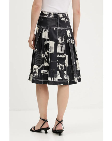 Desigual Black Cotton Skirt