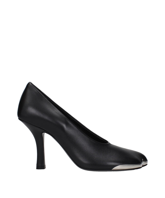 Burberry Black Leather High Heel Pumps